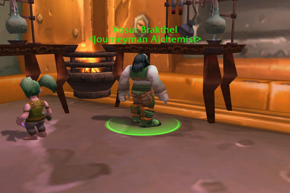 Vosur Brakthel, Journeyman Alchemist in Ironforge (WoW Classic)