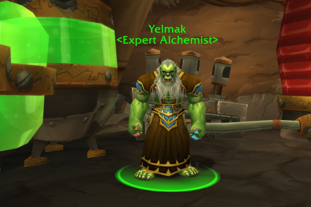 Yelmak, Expert Alchemist in Orgrimmar (WoW Classic)