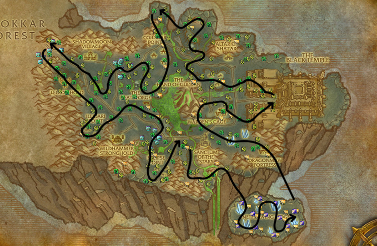 Nightmare Vine farming Shadowmoon Valley