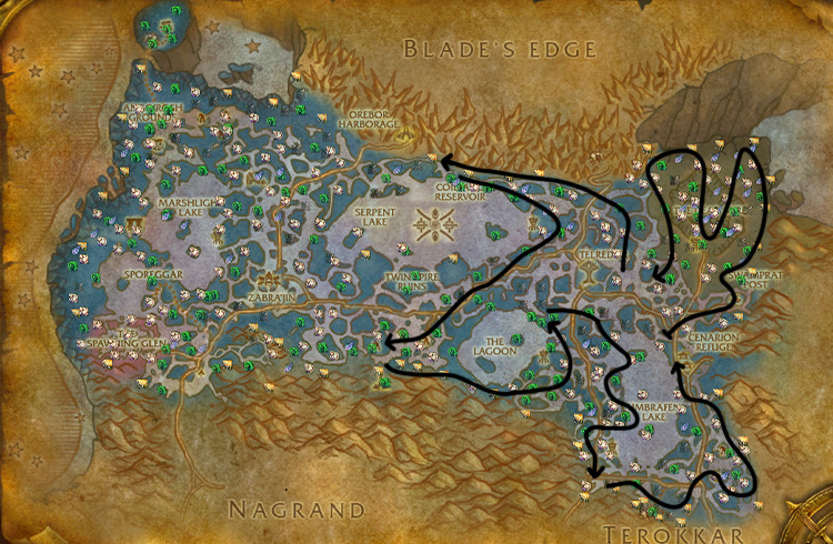 Ragveil farming Zangarmarsh