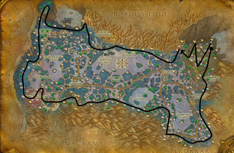 Ragveil farming Zangarmarsh 3